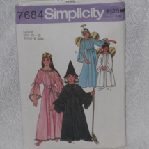 Simplicity 7684 Girls Costumes Angel, Princess, Fairy &amp; Witch Size Large 10-12 - £5.45 GBP