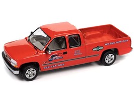 2002 Chevrolet Silverado Pickup Truck Red "Auto Salvage Inc." and Tow Dolly Bla - $34.44