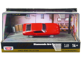 1971 Ford Mustang Mach 1 Red James Bond 007 Diamonds are Forever 1971 Movie w Di - £19.68 GBP