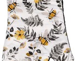Printed Kitchen Jumbo Oven Mitt (7&quot; x 13&quot;) BEES, FLOWERS &amp; LEAVES,black ... - £6.29 GBP
