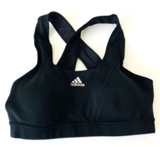 Adidas Supernova Black Racerback Lightly Padded Sports Bra Size M - £9.24 GBP