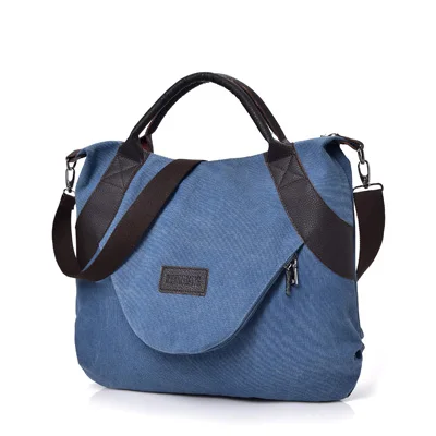 Women canvas handbag zipper style shoulder bag female casual tote bags shopping big bag thumb200