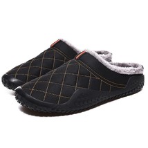 Big Size 39-48 Lazy Cotton Slippers Men Winter Outdoor Men Shoes WaterProof Cold - £37.42 GBP