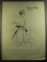 1946 Bonwit Teller Morris Kraus Scallop-Hip Coat Advertisement - £14.65 GBP