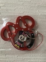 Minnie Mouse face carabiner with rubber charm dot - $32.29