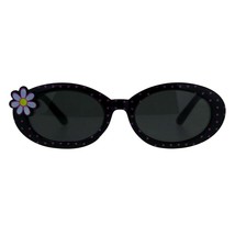 Fille Mode Lunettes de Soleil à Pois Ovale Cadre avec Fleur Marguerite - £8.71 GBP