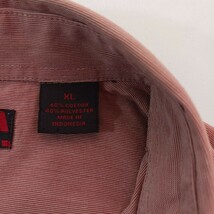 Perry Ellis America Men's Burnt Red Cotton Blend Button Up Shirt Long Sleeve XL image 3