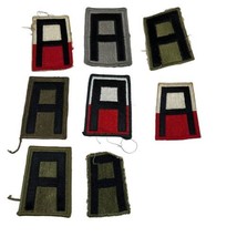 US Army First Army Patch From 1918 To Present Set Of 8 Lot Military Uniform - £14.59 GBP