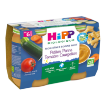 HiPP My Good Night Dinner Small Penne, Tomatoes & Zucchini - 2 Jars - £14.98 GBP