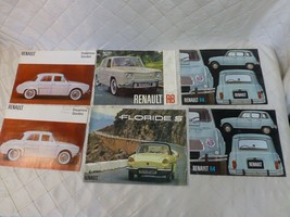 Renault Sales Brochures Dauphine Gordini R8 R4 Floride S 1960s 70s Vintage - £23.71 GBP