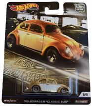 Hot Wheels Car Culture Cruise Boulevard Volkswagen Classic Bug 5/5, Gold/White - £18.64 GBP