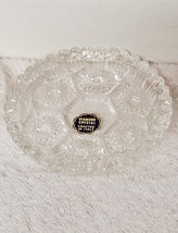 Vintage Diamond Crystal 4.5&quot; Ashtray Coaster Saw Tooth Crafted in Italy - £3.89 GBP
