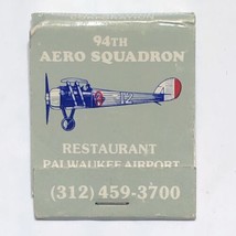 94th Aero Squadron Palwaukee Airport Chicago Illinois Matchbook Matchbox - £7.95 GBP