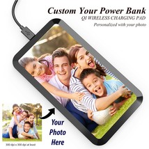 Custom Personalize Picture for QI Wireless Charging Pad Mat Slim Fast Ch... - £19.57 GBP
