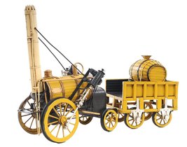 Old Modern Handicrafts 1829 Stephenson Rocket Steam Engine Model - 100% Handcraf - $141.59