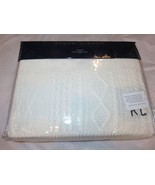 Ralph Lauren Bradbury Cream knit throw blanket $355 - $223.14 CAD
