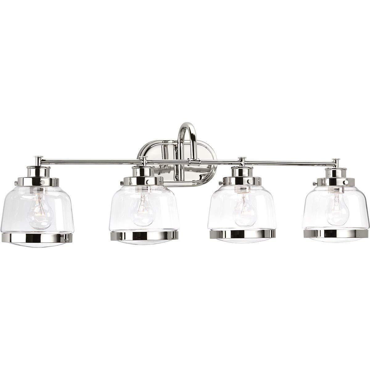 Primary image for Progress Lighting P300083-104 Judson Four-Light Bath, Polished Nickel