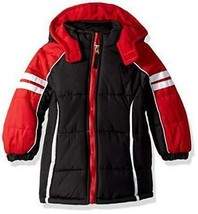 iXtreme Baby Boys Infant Colorblock Active Puffer, 24 Months Red/Black - $29.00