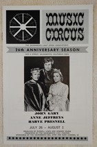 Vtg 1976 Sacramento Music Circus Camelot Program John Gary Presnell Sambo&#39;s Ad - £8.01 GBP
