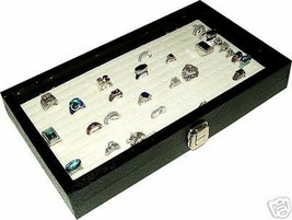 Jewelry 144 Rings Box Ring Case White Insert Organizer - $39.95