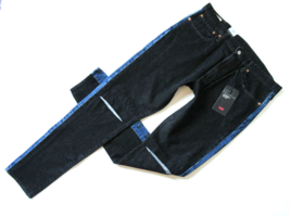 NWT Levi&#39;s Lo-Ball Stack in Two Pointer Black Logo Stripe Warp Stretch Jeans 42 - £21.28 GBP