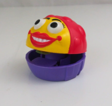 Vintage 1996 Creature Feature Tumbler Bug Yellow &amp; Purple Hardee&#39;s Toy - £6.82 GBP