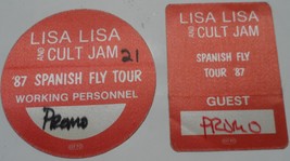 Lisa Lisa And Cult Jam NM 2 Passes 1987 Spanish Fly Tour Otto Working NY... - £11.79 GBP