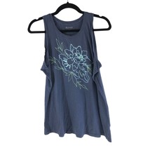 Columbia Womens Bluff Mesa Tank Top Floral Blue XL - £10.06 GBP