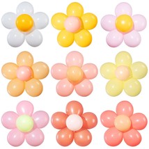 27 Set Daisy Flower Balloons Diy Kit Multicolor Latex Balloon Daisy Party Decora - £25.05 GBP