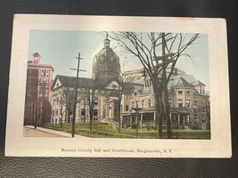 Broome County Jail And Courthouse Binghamton New York NY posted 1910 Postcard - £3.13 GBP