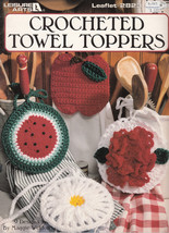 Crochet Towel Toppers   Flowers &amp; Fruit! Leisure Arts 2823 - £7.06 GBP