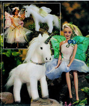 Barbie 2 Fairy Costumes Doll Pattern + Unicorn Pegasus Horse Mint Mccall 3897 - £14.37 GBP