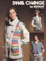 Small Change 1979 By Bernat Knit Crochet 34 Pages Men Ladies Pattern Book 240 - £7.06 GBP