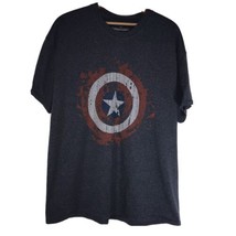 Marvel Captain America T shirt The Winter Soldier Distressed Shield Mens... - £6.28 GBP