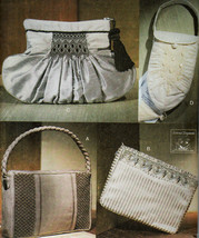 Smocked Evening Bags Vogue 7675 Gorgeous Patterns 4 Styles - £14.12 GBP
