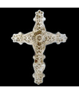 Byzantine Christian Elaborate Cross carving wall Sculpture plaque replica - $19.79