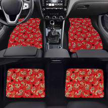Universal 4PCS JDM Sakura Red Fish Fabric Floor Mats interior carpets - £32.05 GBP