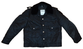 Police Bomber Cruiser Jacket Coat Blauer Lined Fur Collar - £46.98 GBP