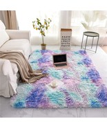 A Nice Night Shaggy Fluffy Faux Fur Area Rug Door Mat,Tie Dye, 3&#39; X 5&#39;). - $672.42 MXN
