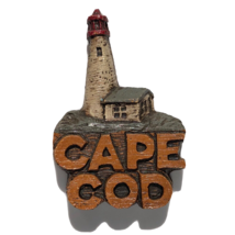 Cape Cod MA lighthouse fridge magnet souvenir vintage Massachusetts vaca... - £6.96 GBP