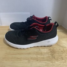 Skechers Go Walk Goga Mat 216231 Max Painted Sky Black Red Men&#39;s Size 8.5 - $27.95