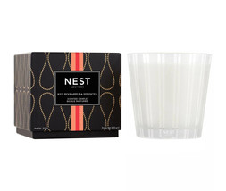 NEST Red Pineapple &amp; Hibiscus 3-Wick Candle 21 oz/ 600g Brand New in Box - $71.27