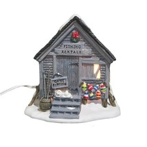 Holiday Time 2006 Blue Waters Collection Fishing Rentals House Christmas... - $17.99