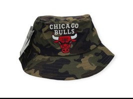 Chicago Bulls Camouflage Bucket Hat Boonie One Size Officially Licensed Embroide - £19.98 GBP