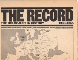 1978 The Record Newspaper The Holocaust in History Nazis Jewish Germany 1933-'45 - $3.25