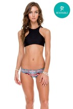 Luli Fama Swimwear Reversible Cosita Buena High Neck Bikini Top (Xs) Nwt $86 - £67.62 GBP
