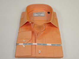 Men's Shirt Charles TYRWHITT Turkey 100% Cotton Spread Collar CHT-15 Peach image 3