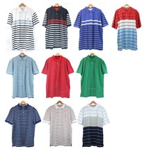 NWT Nautica Big&amp;Tall Short Sleeve Stripe Breathable Performance Polo Shi... - £31.45 GBP