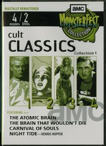 Amc Monsterfest Collection 1 Cult Classics Vhs 4 Horror Films On 2 Discs New - £10.32 GBP