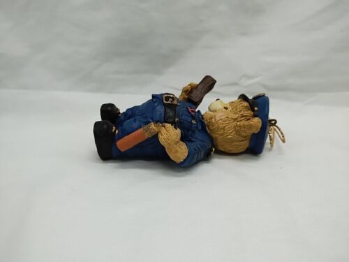 Vintage Bear Policeman Christmas Holiday Ornament 3" Item image 4